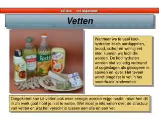 vetten vet algemeen