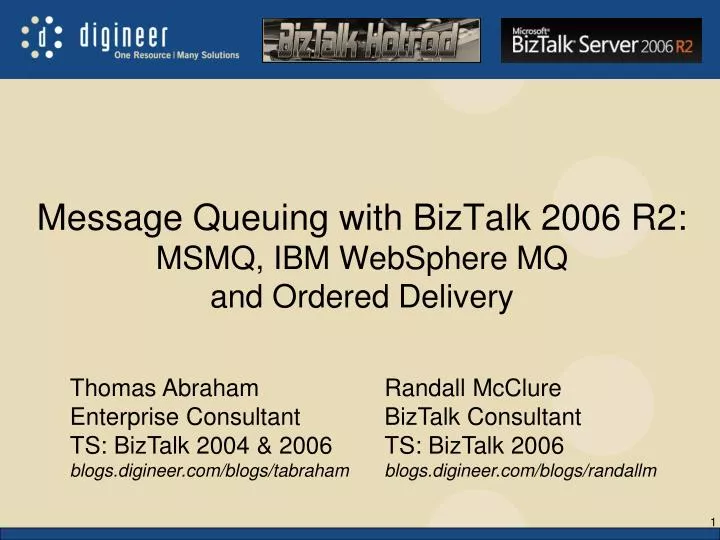 message queuing with biztalk 2006 r2 msmq ibm websphere mq and ordered delivery
