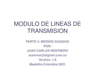 modulo de lineas de transmision