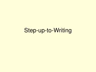 Step-up-to-Writing