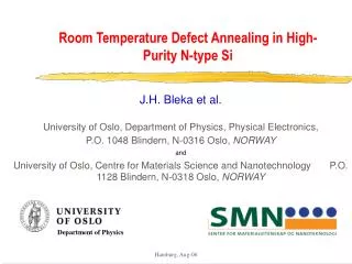 Room Temperature Defect Annealing in High-Purity N-type Si