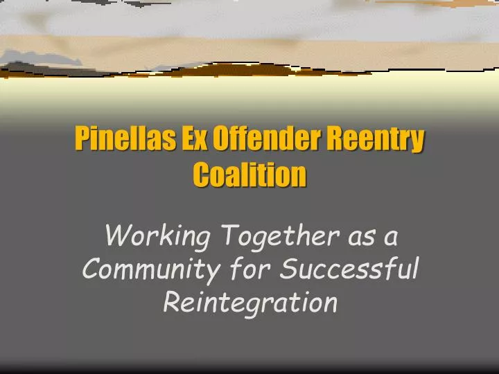 pinellas ex offender reentry coalition