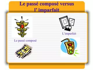 Le pass é composé versus l’ imparfait