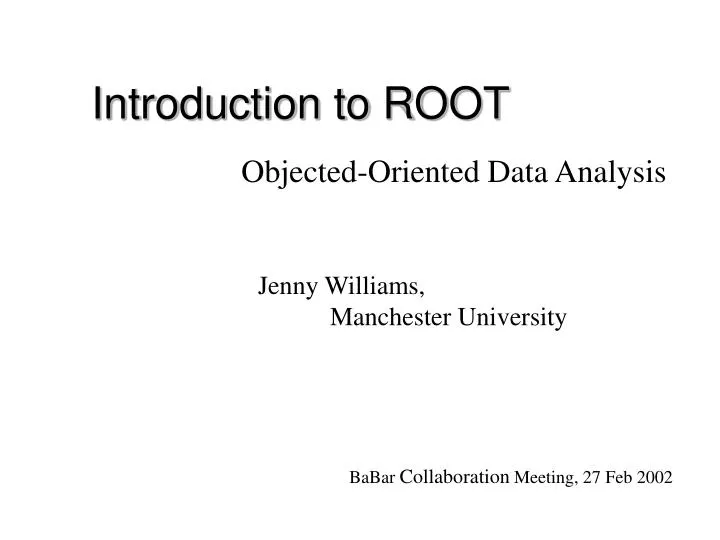 introduction to root