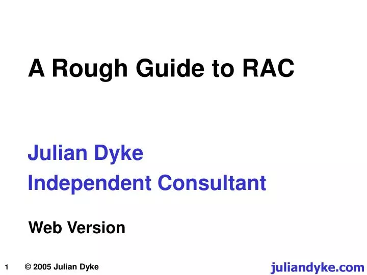 a rough guide to rac