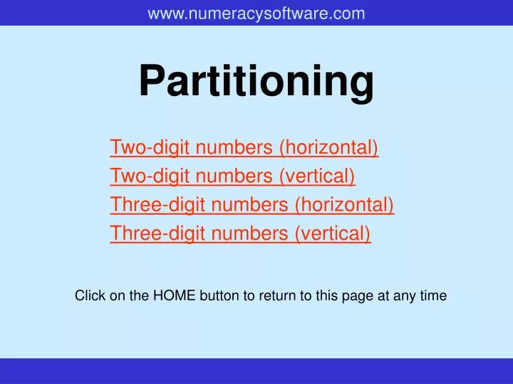 partitioning