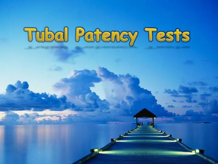 tubal patency tests