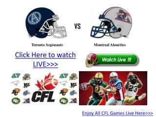|enjoy| toronto vs montreal live online streaming hd cfl'11