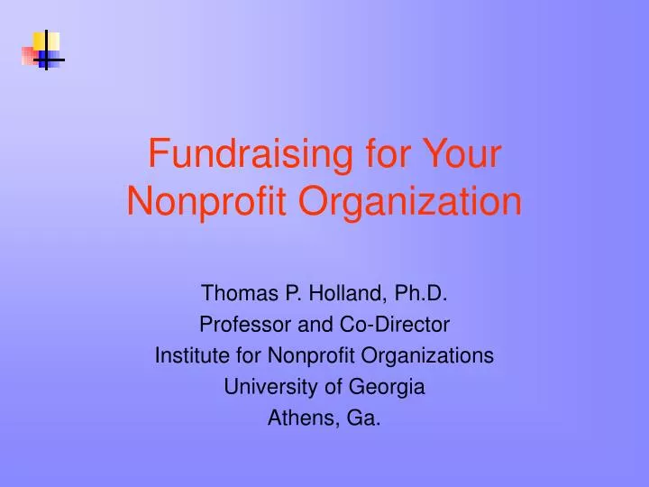 fundraising for your nonprofit organization