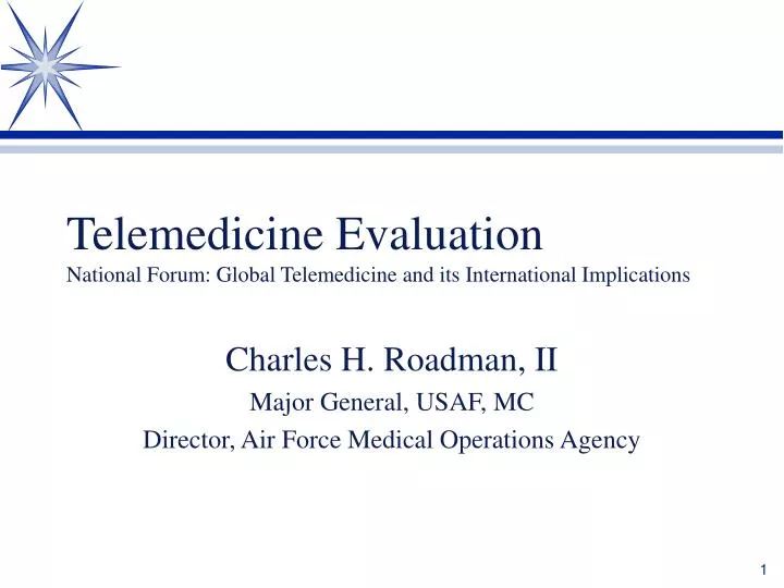 telemedicine evaluation national forum global telemedicine and its international implications