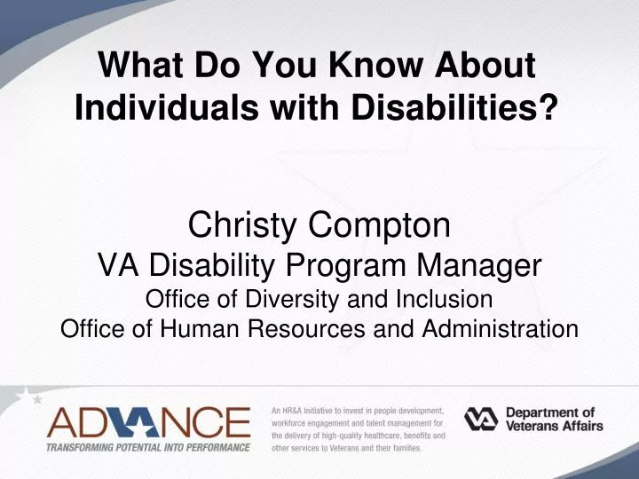 what do you know about individuals with disabilities