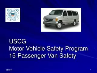 USCG Motor Vehicle Safety Program 15-Passenger Van Safety