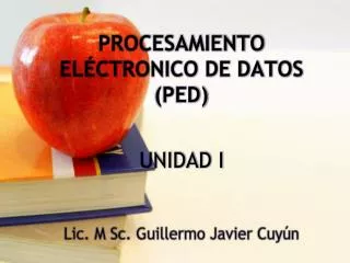 procesamiento el ctronico de datos ped