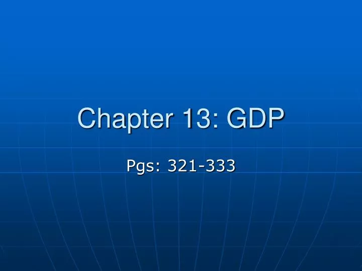 chapter 13 gdp