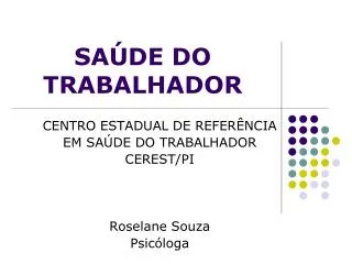 sa de do trabalhador