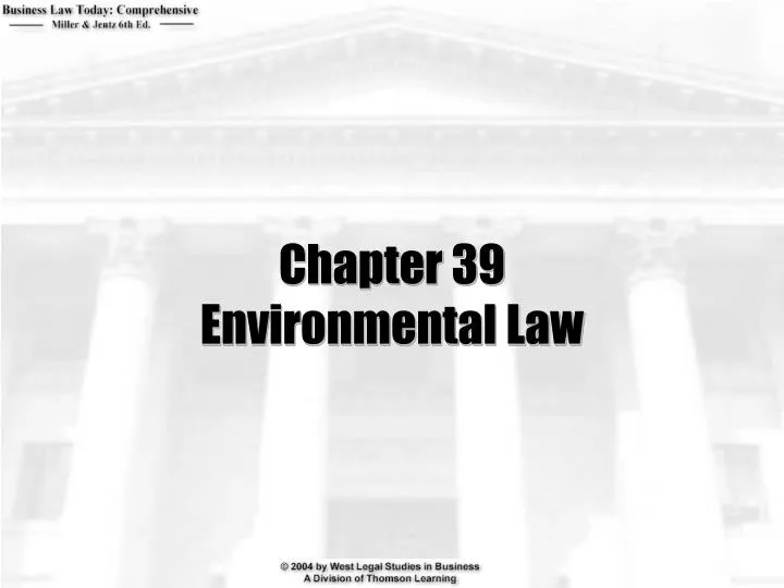 chapter 39 environmental law