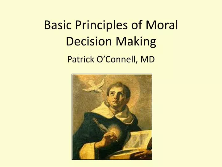 basic principles of moral decision making