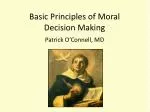 Basic Principles of Moral Decision Making - slide 1