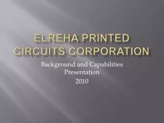 ELREHA Printed Circuits Corporation