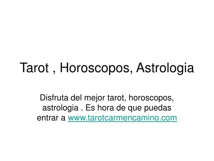 tarot horoscopos astrologia