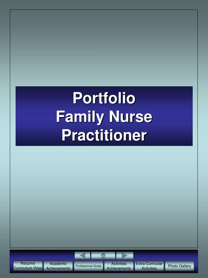 portfolio family nurse practitioner