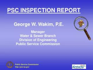 PSC INSPECTION REPORT