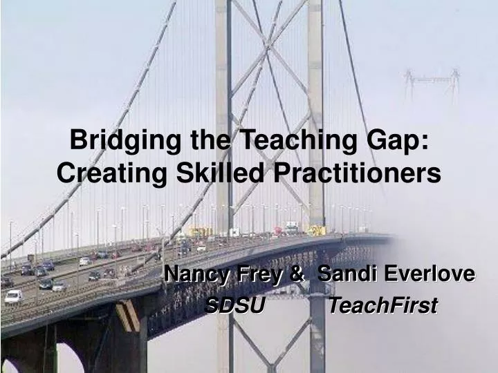 bridging the teaching gap creating skilled practitioners