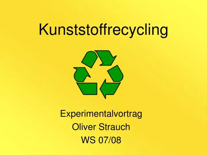 kunststoffrecycling