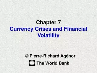 Chapter 7 Currency Crises and Financial Volatility
