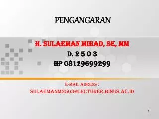 pengangaran