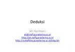 Deduksi - slide 1