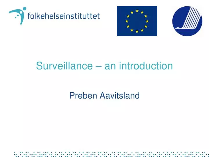 surveillance an introduction