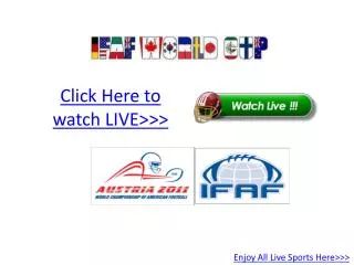 |enjoy| ifaf world cup 2011 5th place game live hd!!