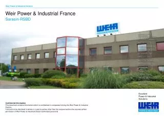 Weir Power &amp; Industrial France