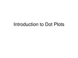Introduction to Dot Plots