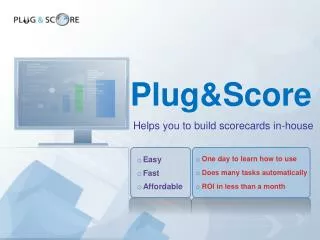 Scorecard development software: visual and easy to learn