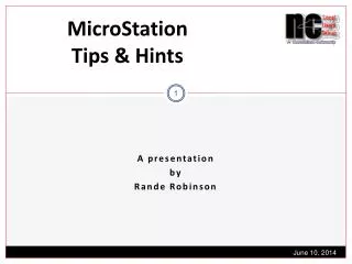 MicroStation Tips &amp; Hints