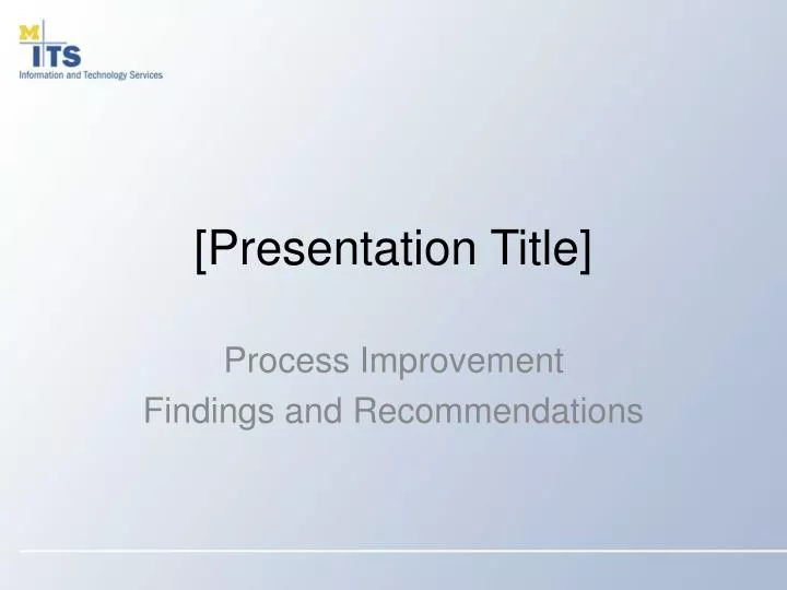 presentation title