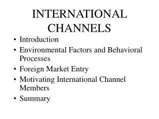 INTERNATIONAL CHANNELS