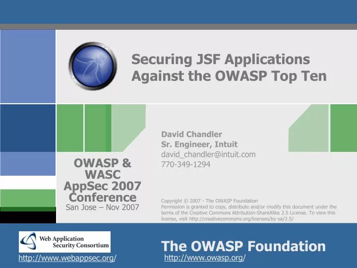 securing jsf applications against the owasp top ten