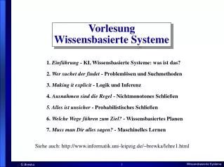 vorlesung wissensbasierte systeme