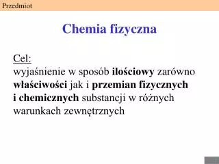 Chemia fizyczna