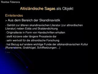 altisl ndische sagas als objekt