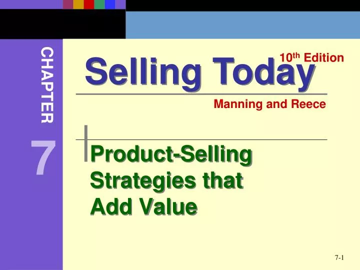product selling strategies that add value