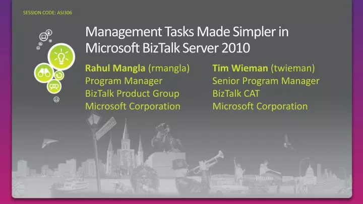 management tasks made simpler in microsoft biztalk server 2010