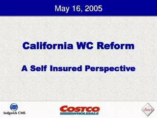 California WC Reform