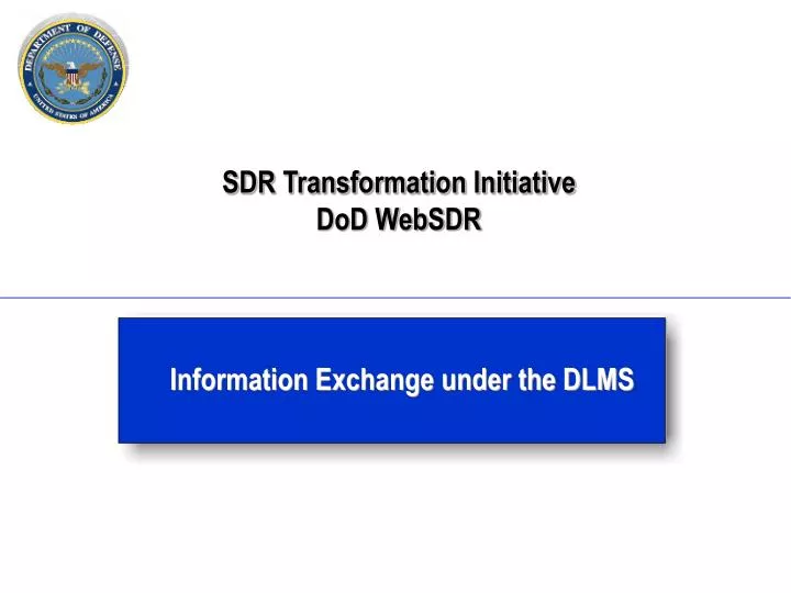 sdr transformation initiative dod websdr
