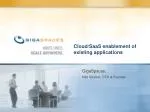 Cloud/SaaS enablement of existing applications - slide 1