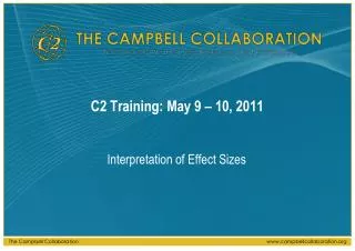 C2 Training: May 9 – 10, 2011