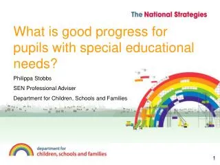 What is good progress for pupils with special educational needs?